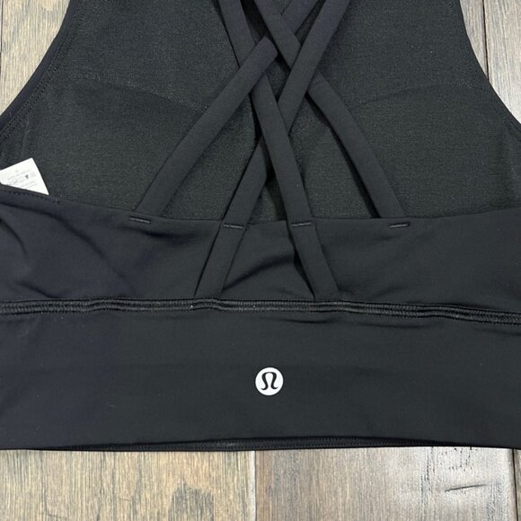 Lululemon Energy High-Neck Longline Bra *Medium Support, B–D Cups Black - Picture 4 of 7